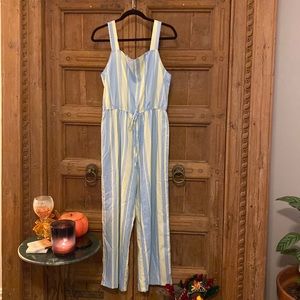 Neon striped jumpsuit